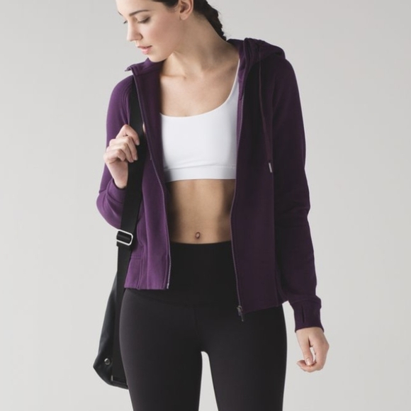 Lululemon Fleece Please Hoodie Purple Women's 4 - Picture 3 of 12